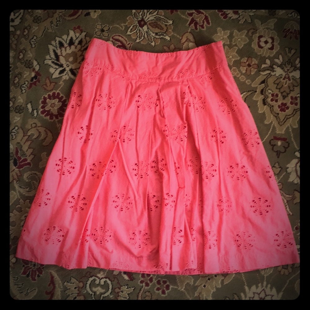 Banana Republic pink lined skirt